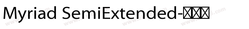 Myriad SemiExtended字体转换